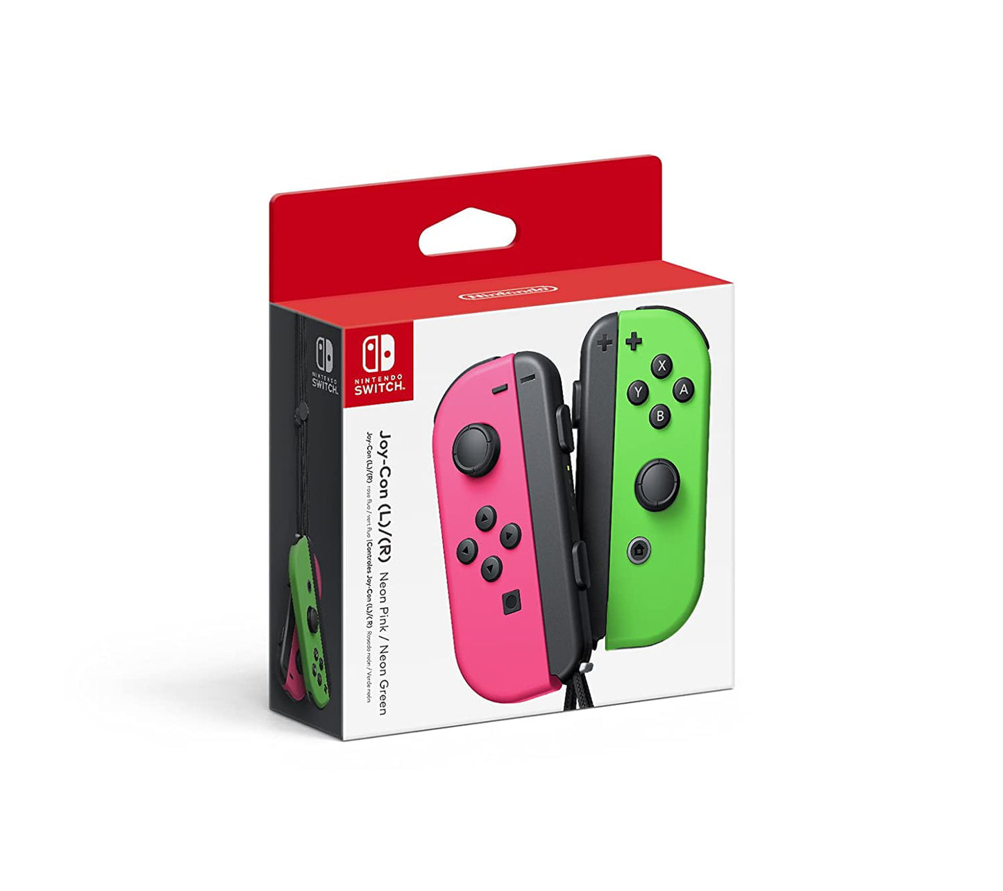 Nintendo Switch Joy-Con Pair, Neon Pink and Neon Green