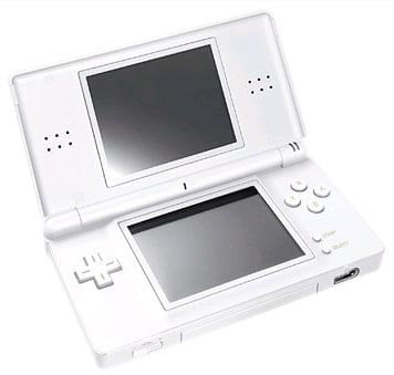 Restored Nintendo DS Lite Polar White Handheld Gaming Console w/ Stylus and Charger (Refurbished)