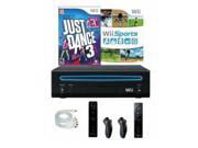 Restored Nintendo Wii Console with Just Dance 3 Wii Sports and 2 Controllers (Refurbished)