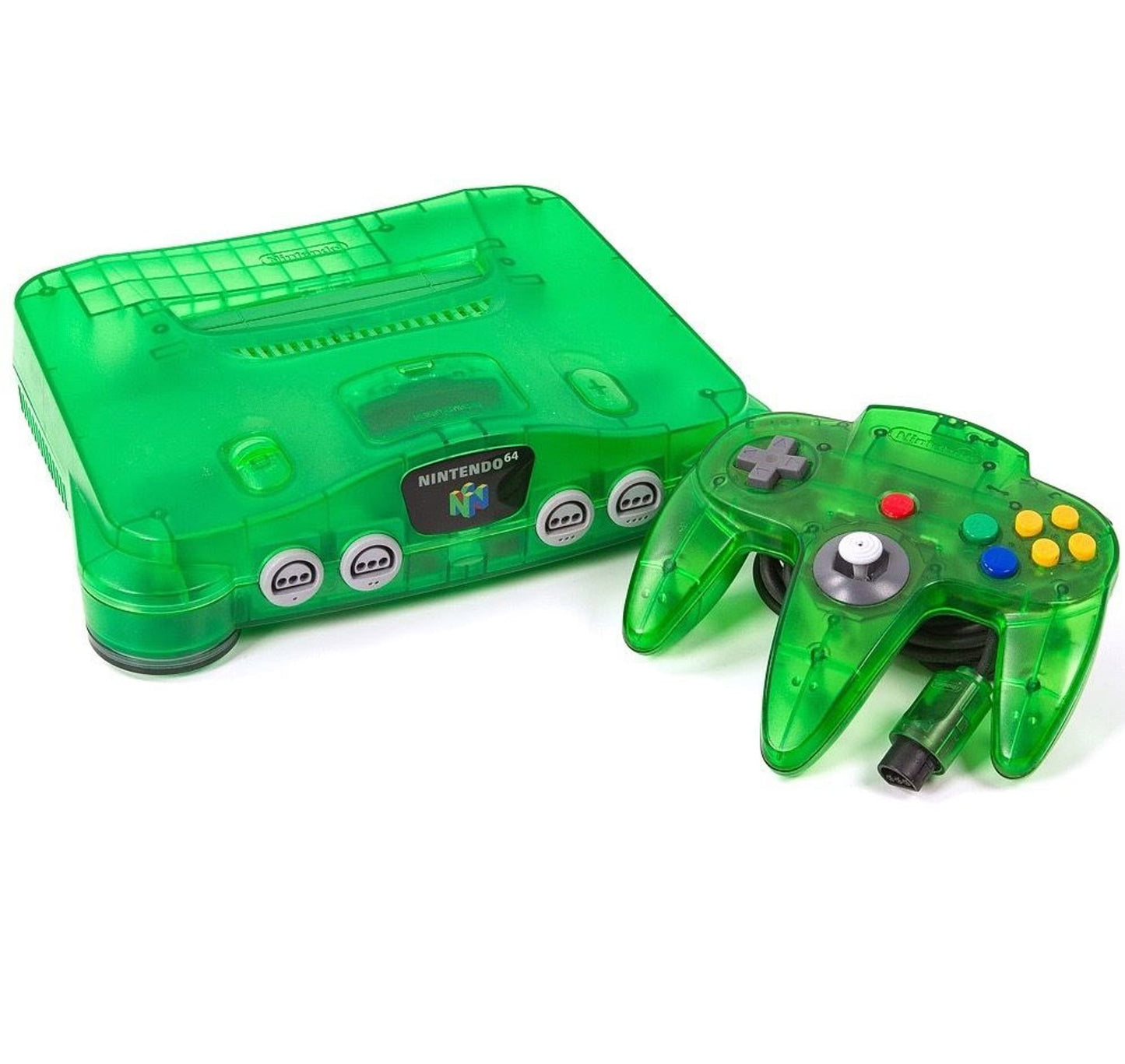 Restored Nintendo 64 N64 Jungle Green Video Game Console with Matching Controller (Refurbished)