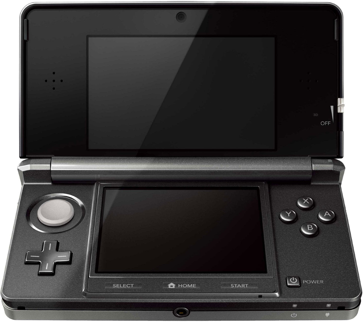 Restored Nintendo 3DS Cosmo Black Video Game Console with Stylus SD Card and Charger (Refurbished)