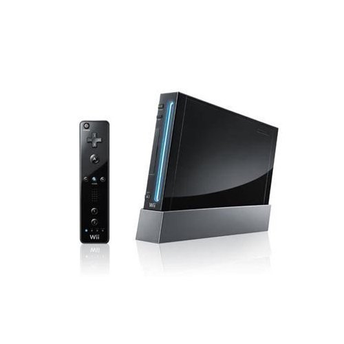 Restored Wii Hardware Bundle Black With Wii Sports Wii Resort (Refurbished)