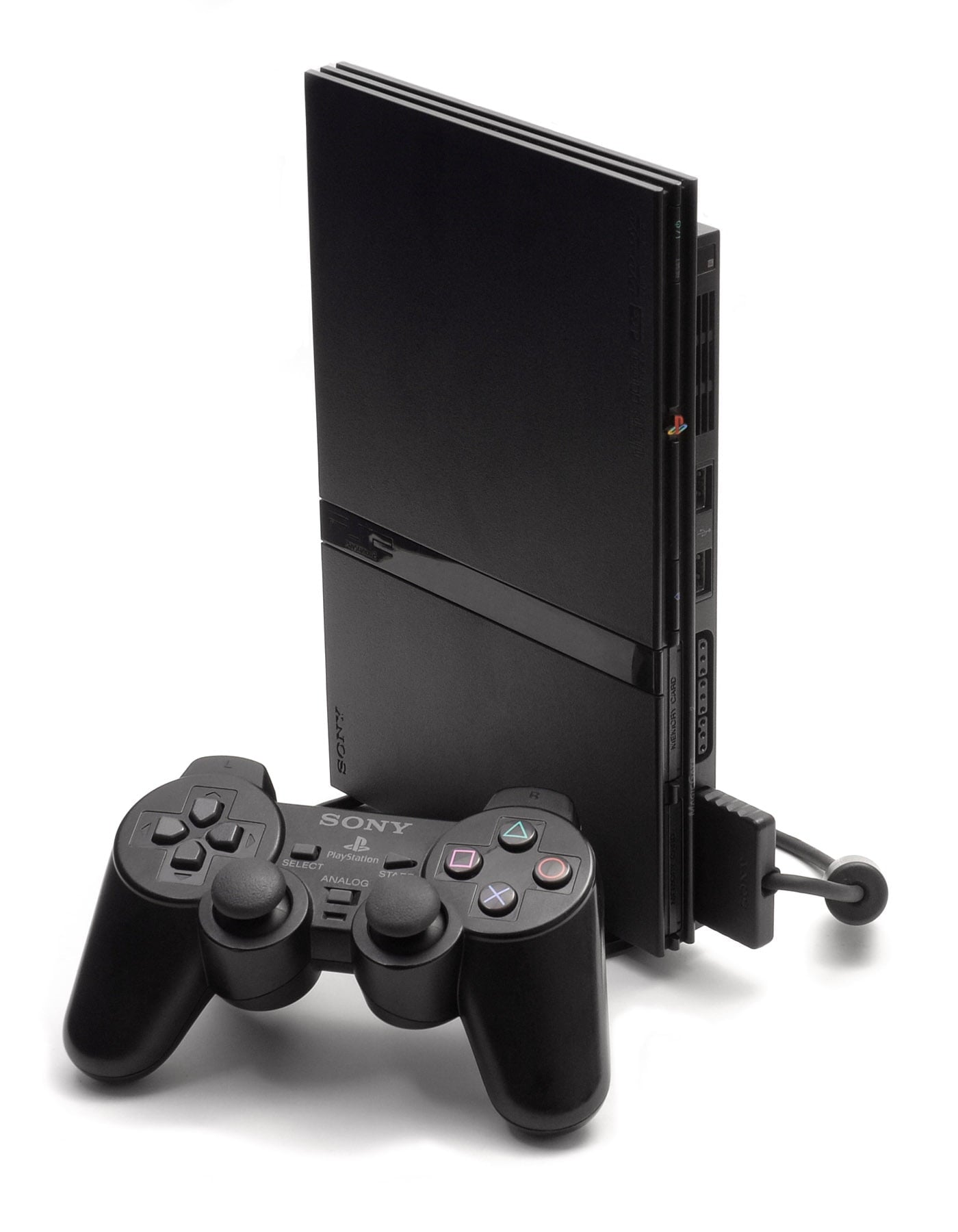 Restored PlayStation 2 Slim Console with Controller and 8MB Memory Card (Refurbished)