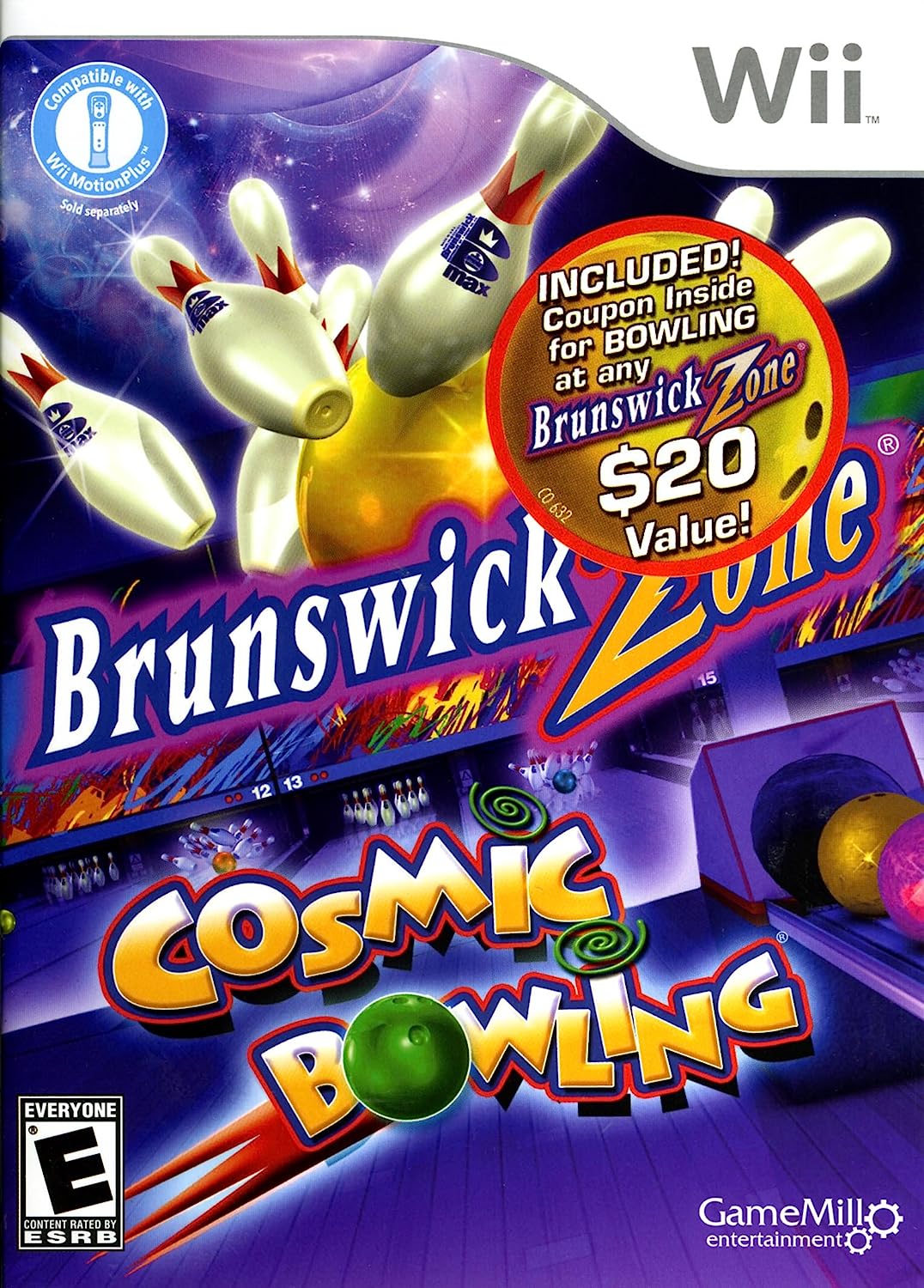 Brunswick Zone : Cosmic Bowling - Nintendo Wii
