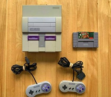 SNES Console Bundle with Donkey Kong Country