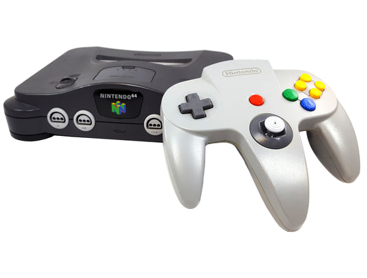 Restored Nintendo 64 N64 Video Game Console with Matching Controller and Cables [Refurbished]
