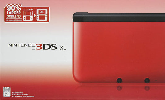 Restored - Nintendo 3DS XL Red and Black (Refurbished)