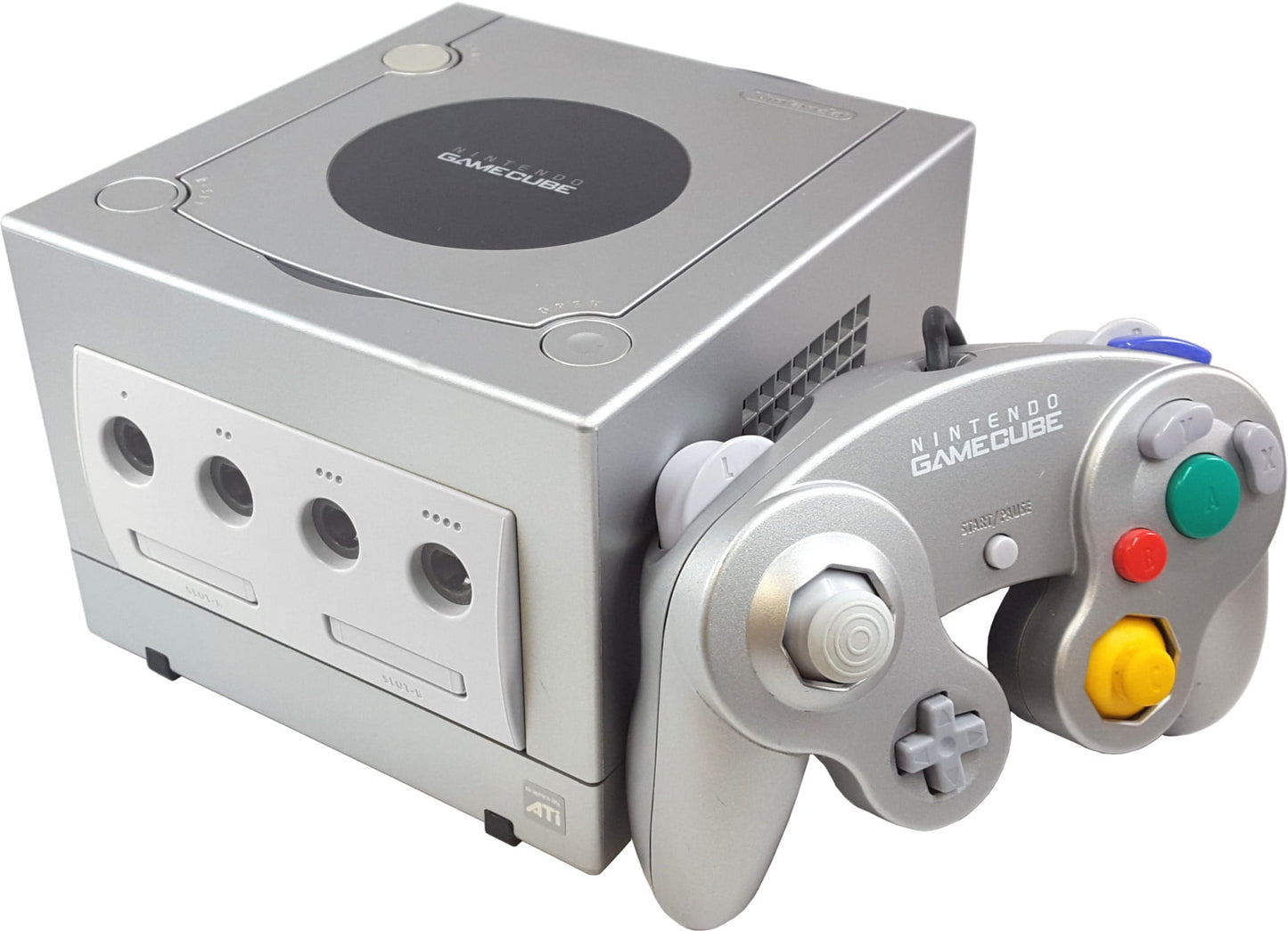 Restored Gamecube Console Platinum with Controller and 251 Block Memory Card (Refurbished)