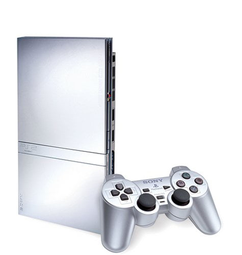 Used Sony Playstation 2 PS2 Slim Silver Console