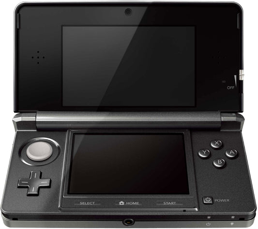 Restored Nintendo 3DS Cosmo Black Video Game Console with Stylus SD Card and Charger (Refurbished)
