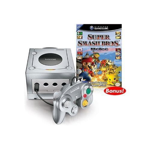Refurbished Platinum Nintendo Gamecube Super Smash Bros. Melee Bundle