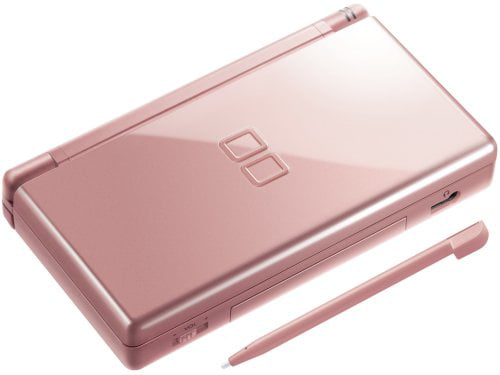 Restored Nintendo DS Lite - Metallic Rose with Stylus and Wall Charger (Refurbished)