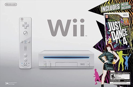 Used Wii Game Console with Just Dance 4 Bundle